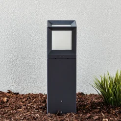 BEGA 84604 - LED sokkellamp in grafiet, 3.000 K