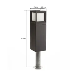 BEGA 84604 - LED sokkellamp in grafiet, 3.000 K