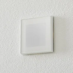 BEGA Accenta wandinbouw hoekig ring wit 160lm