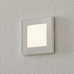 BEGA Accenta wandinbouw hoekig ring wit 315lm