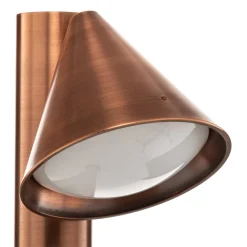 Bega 84072K3 Asymmetrische tuinpadverlichting van koper