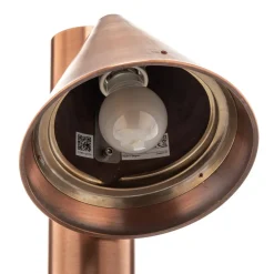 Bega 84072K3 Asymmetrische tuinpadverlichting van koper