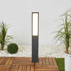 BEGA 77246K3 tuinlicht hoekig grafiet 3000K 1zijde