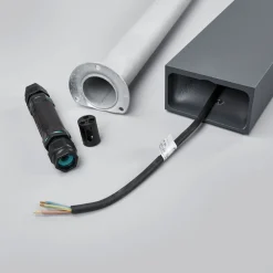 BEGA 77246K3 tuinlicht hoekig grafiet 3000K 1zijde