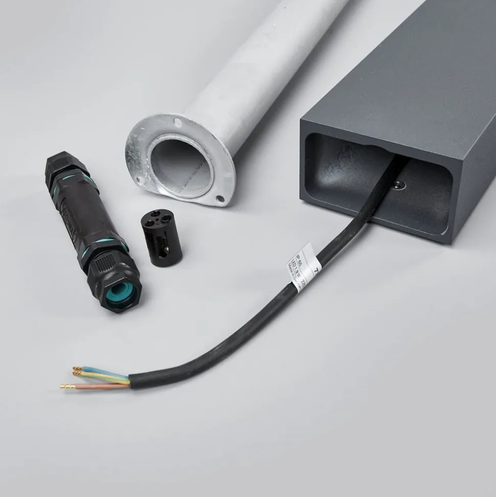 BEGA 77246K3 tuinlicht hoekig grafiet 3000K 1zijde