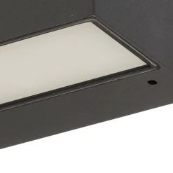 Bega LED buitenwandlamp 24472 K4, 4.000 K, grafiet, gegoten aluminium