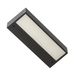 Bega LED buitenwandlamp 24472 K4, 4.000 K, grafiet, gegoten aluminium
