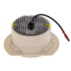 Bega LED plafondinbouwspot Studio Line, wit/messing, gegoten aluminium