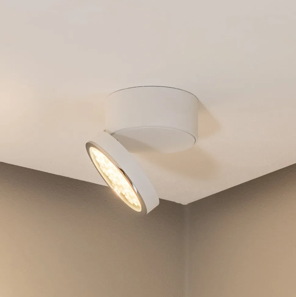 Bega LED plafondspot 51312.1, wit, metaal DALI zwenkbaar