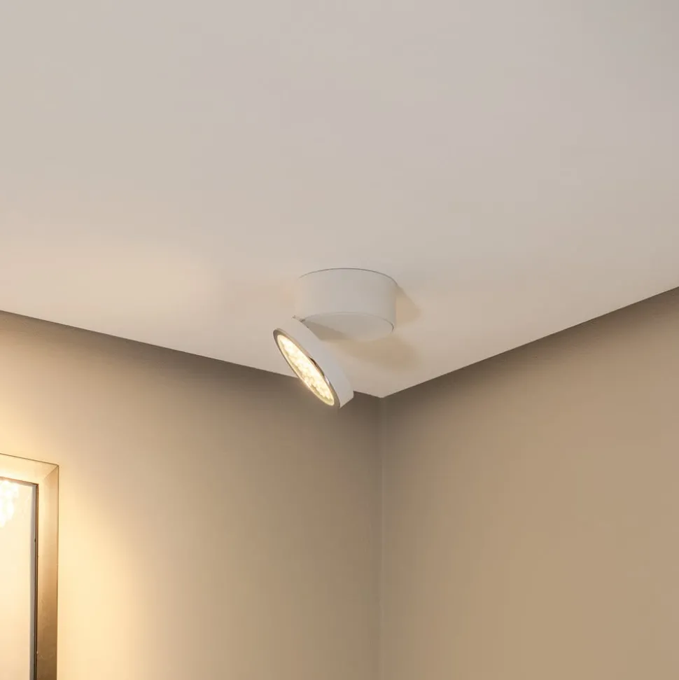 Bega LED plafondspot 51312.1, wit, metaal DALI zwenkbaar