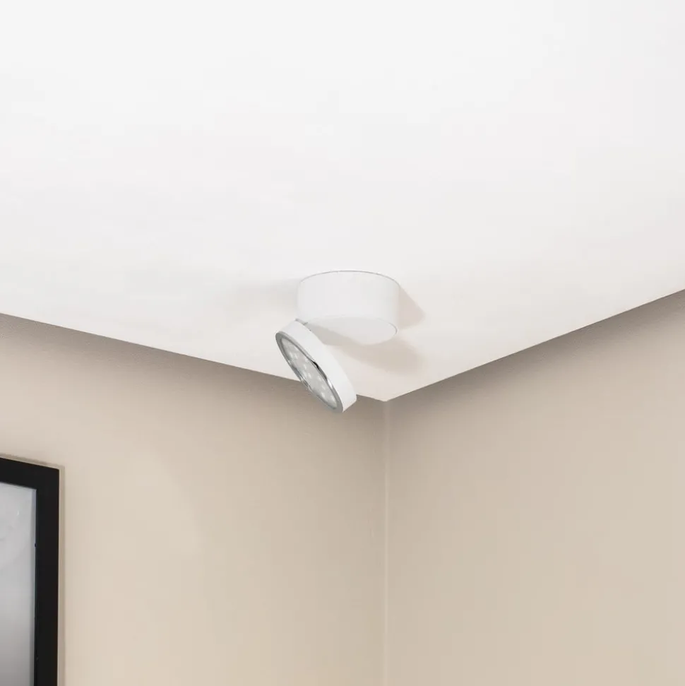 Bega LED plafondspot 51312.1, wit, metaal DALI zwenkbaar