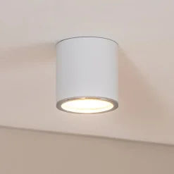 Bega LED spot Studio Line opbouw, aluminium Ø 9 cm, wit-aluminium