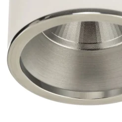 Bega LED spot Studio Line opbouw, aluminium Ø 9 cm, wit-aluminium