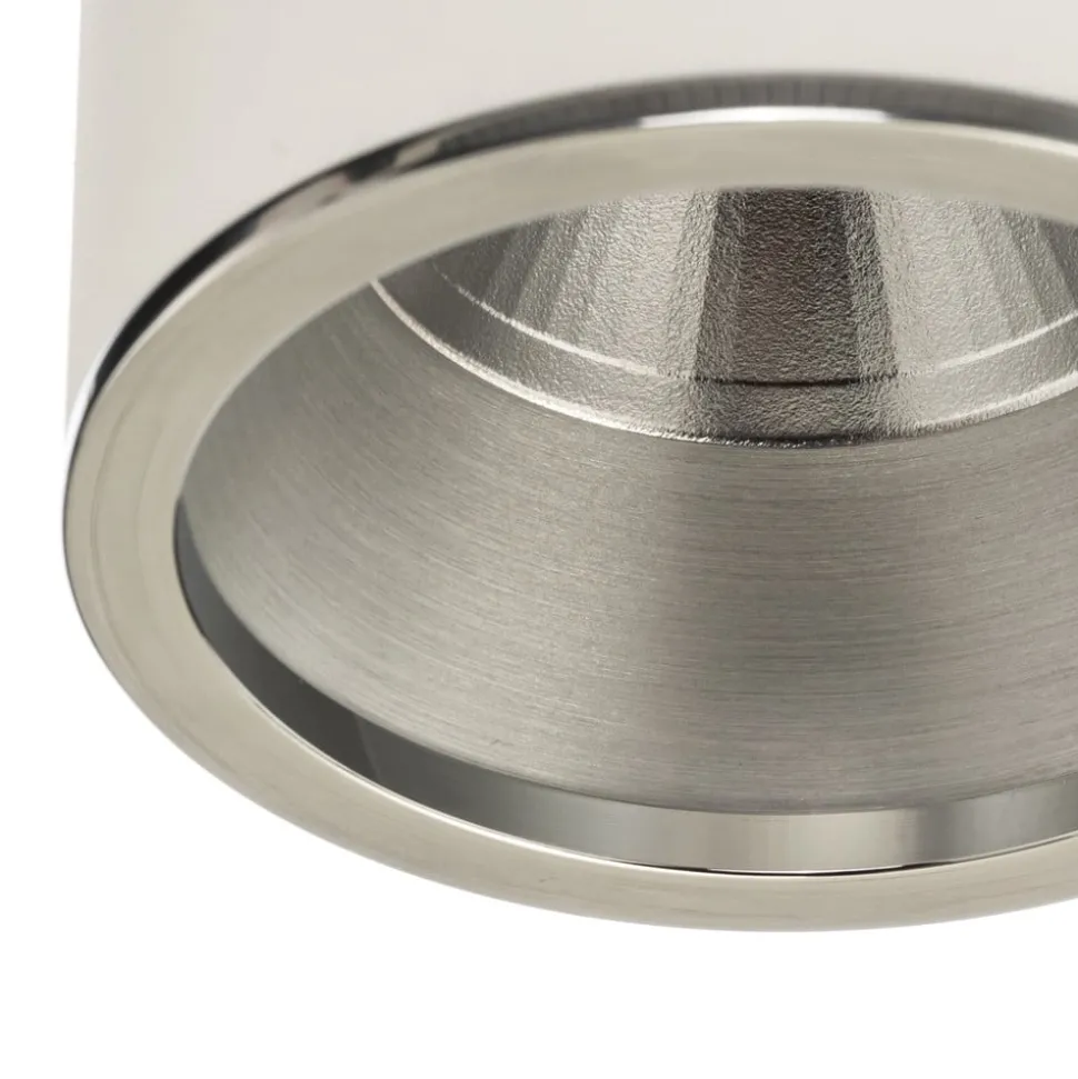 Bega LED spot Studio Line opbouw, aluminium Ø 9 cm, wit-aluminium