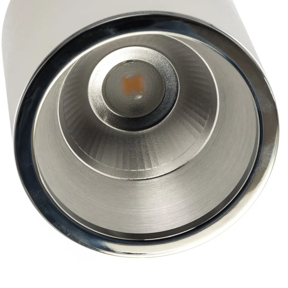 Bega LED spot Studio Line opbouw, aluminium Ø 9 cm, wit-aluminium