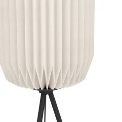 Belgrave vloerlamp, hoogte 141,5 cm, zwart/wit, metaal