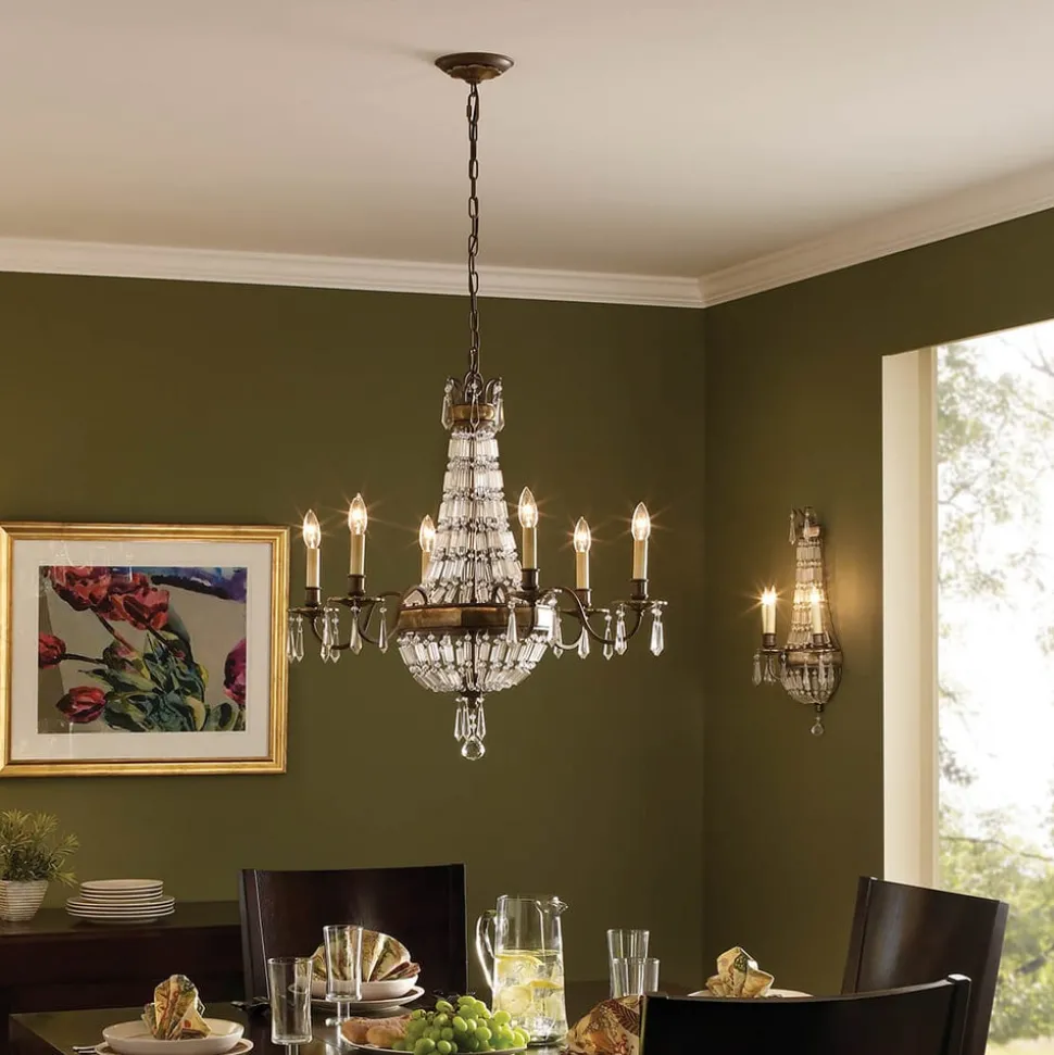 Bellini - kroonluchter met antiek effect