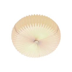 Belloy 40 plafondlamp, papieren plissékap, wit