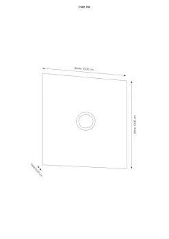 Belplaat Grande van roestvrijstaal