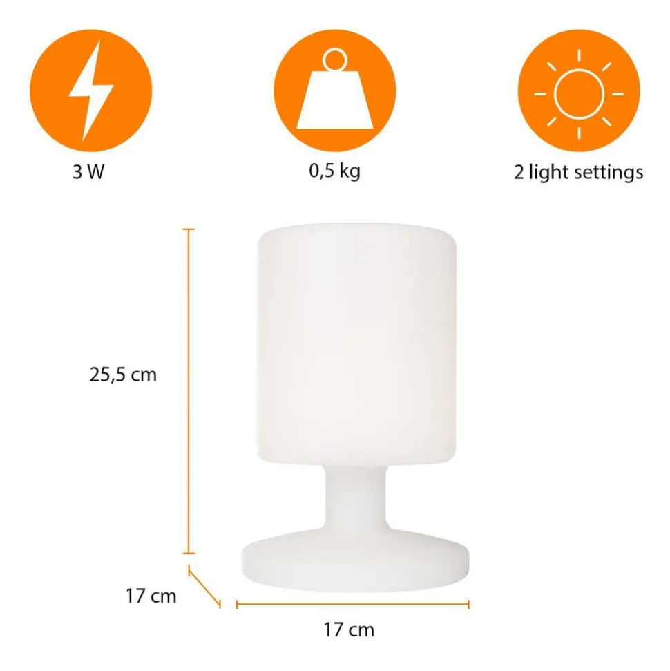 Ben LED tafellamp voor binnen en buiten, oplaadbare batterij
