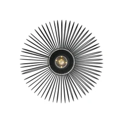 Beroni plafondlamp, metaal, zwart