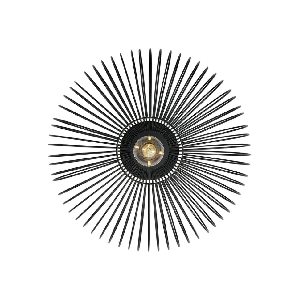 Beroni plafondlamp, metaal, zwart