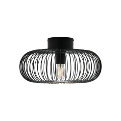 Beroni plafondlamp, metaal, zwart