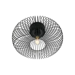 Beroni plafondlamp, metaal, zwart