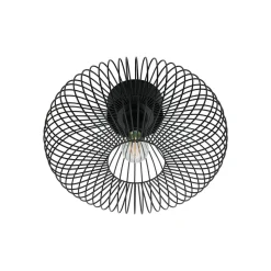 Beroni plafondlamp, metaal, zwart