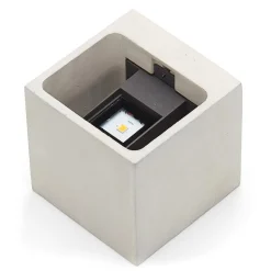 Beton grijze LED buiten wandlamp Riak