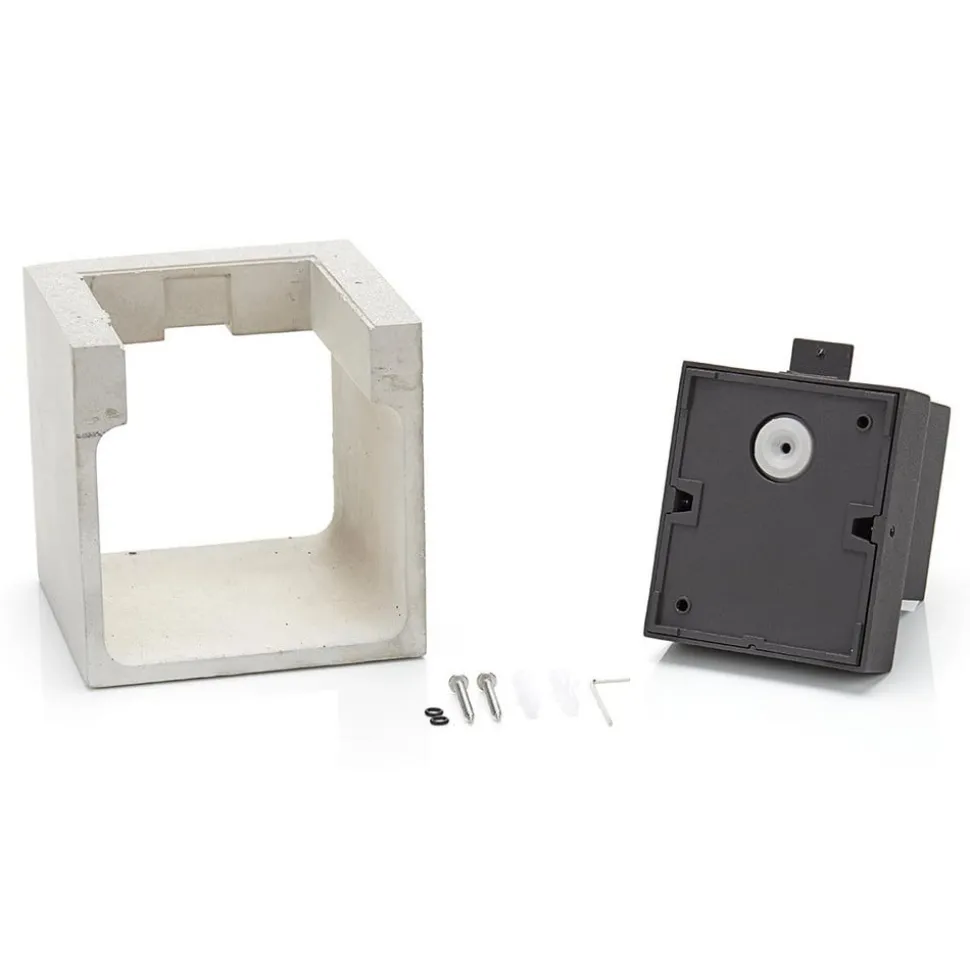 Beton grijze LED buiten wandlamp Riak