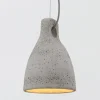Betonnen pendellamp Lenna in grijs