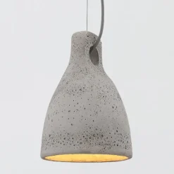 Betonnen pendellamp Lenna in grijs