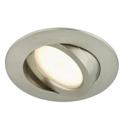 Beweegbare LED inbouwspot Erik mat-nikkel