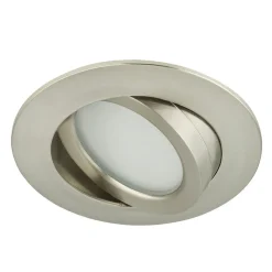 Beweegbare LED inbouwspot Erik mat-nikkel