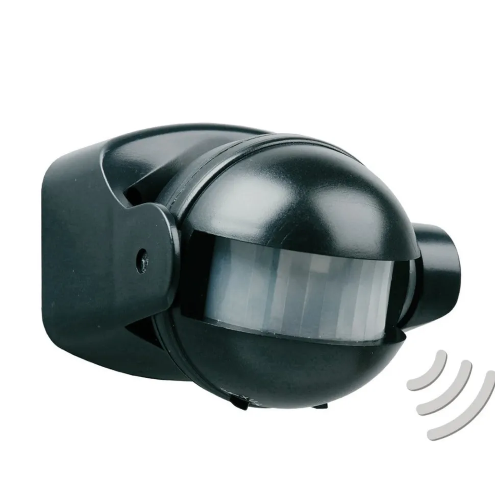 Bewegingsmelder Snorre in zwart