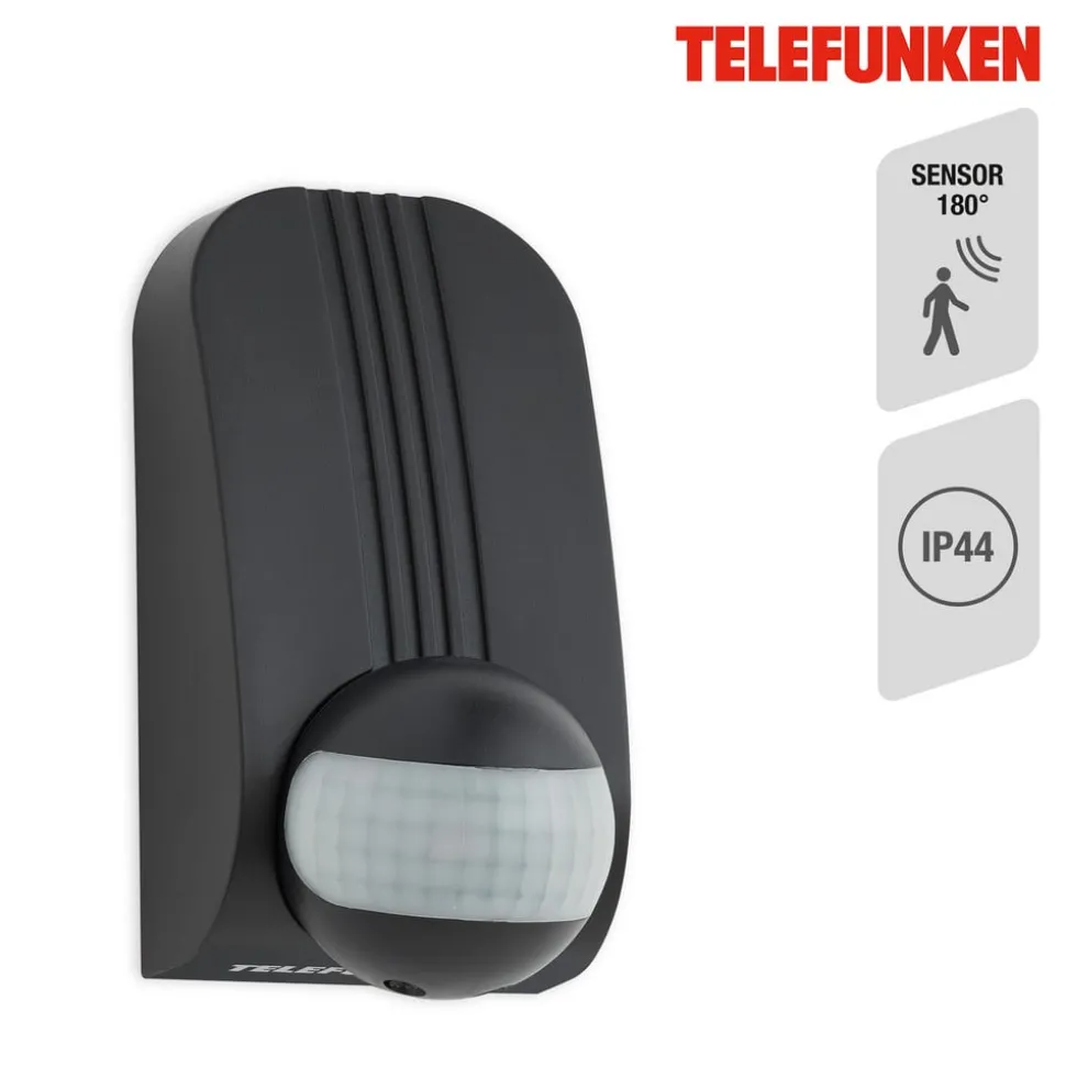 Bewegingssensor Funchal, max. 1.000W LED, zwart