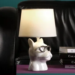 Biagio tafellamp, wit, keramiek, 29 cm hoog, E14