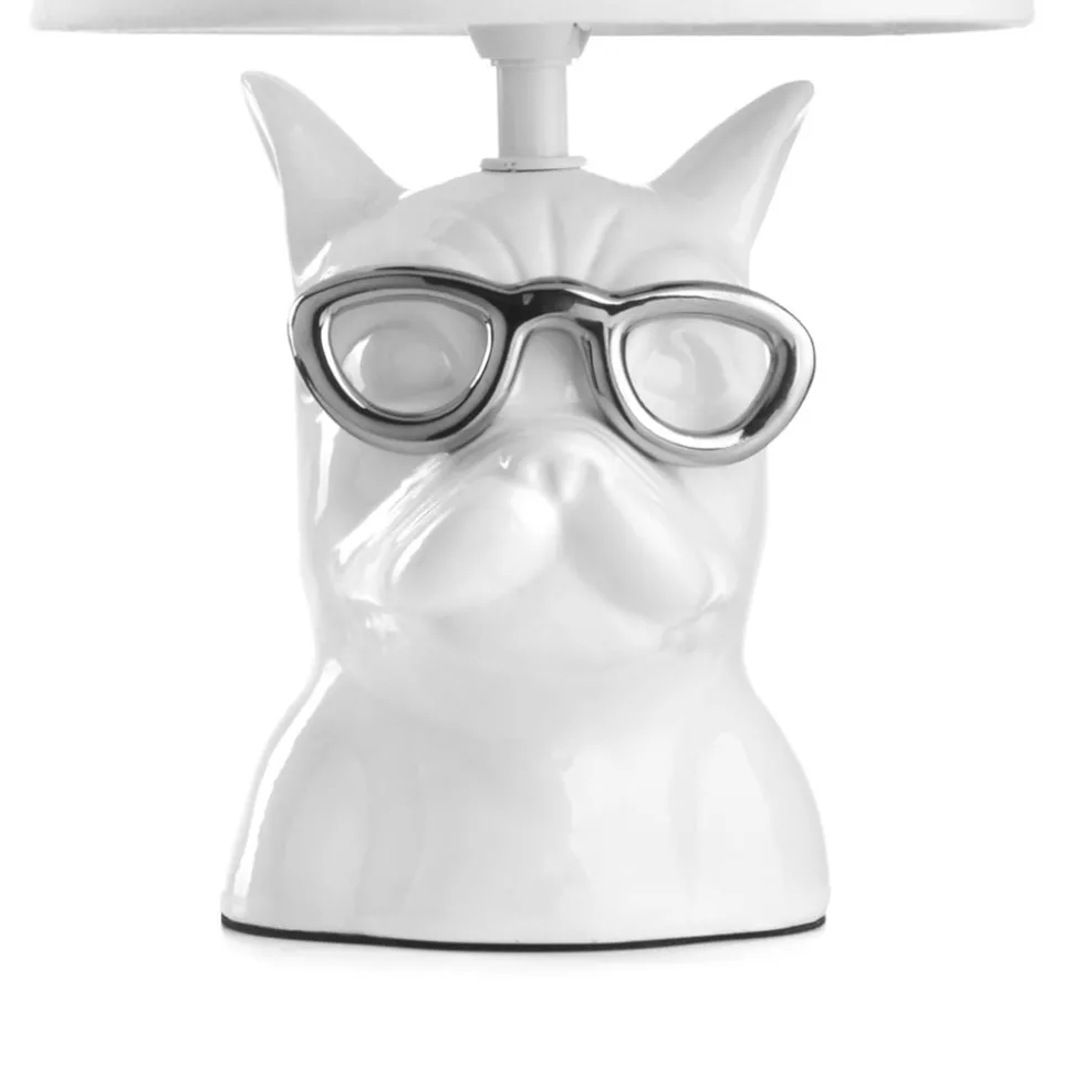 Biagio tafellamp, wit, keramiek, 29 cm hoog, E14