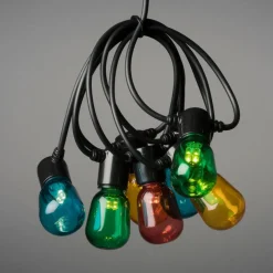 Bier tuin lichtketting 20 LED druppels gekleurd