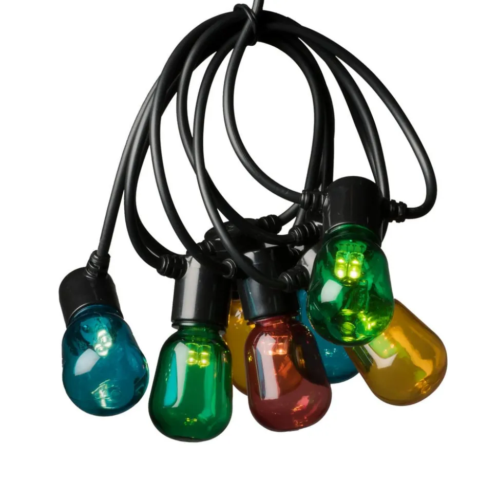 Bier tuin lichtketting 20 LED druppels gekleurd