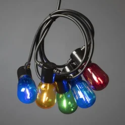 Bier tuin lichtketting 20 LED druppels gekleurd