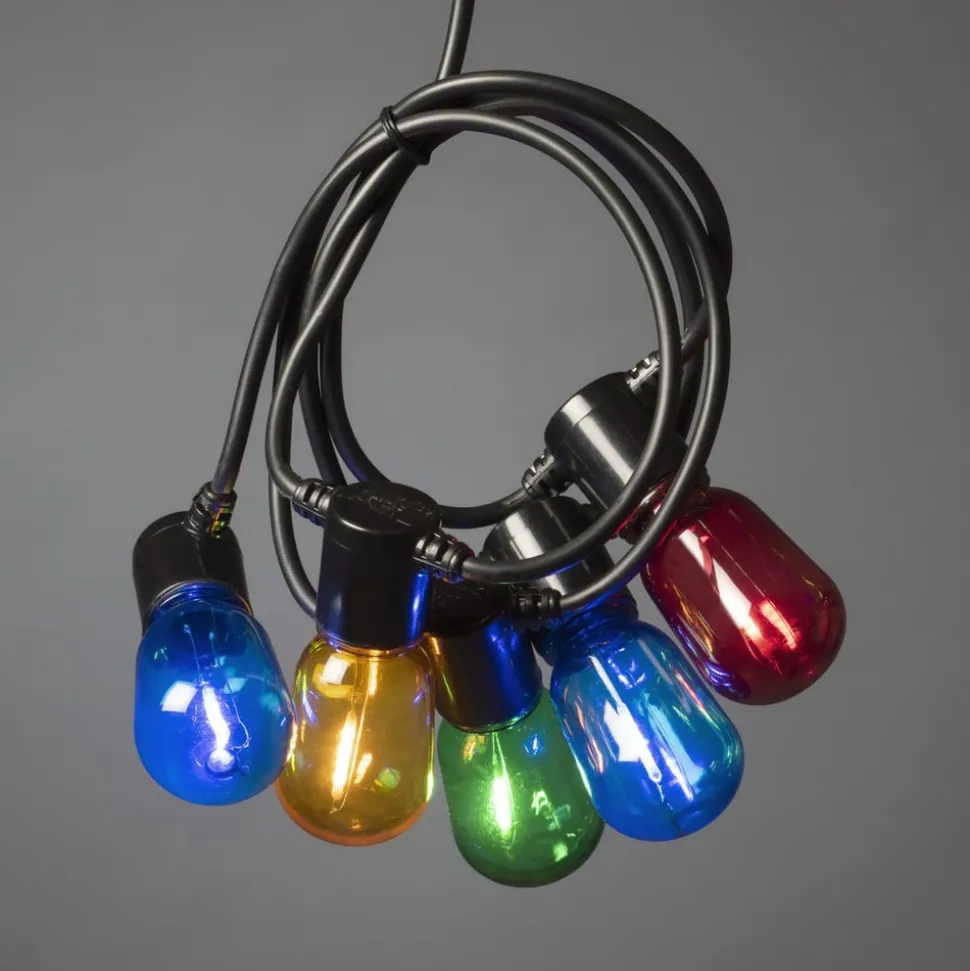 Bier tuin lichtketting 20 LED druppels gekleurd