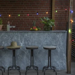 Bier tuin lichtketting 20 LED druppels gekleurd