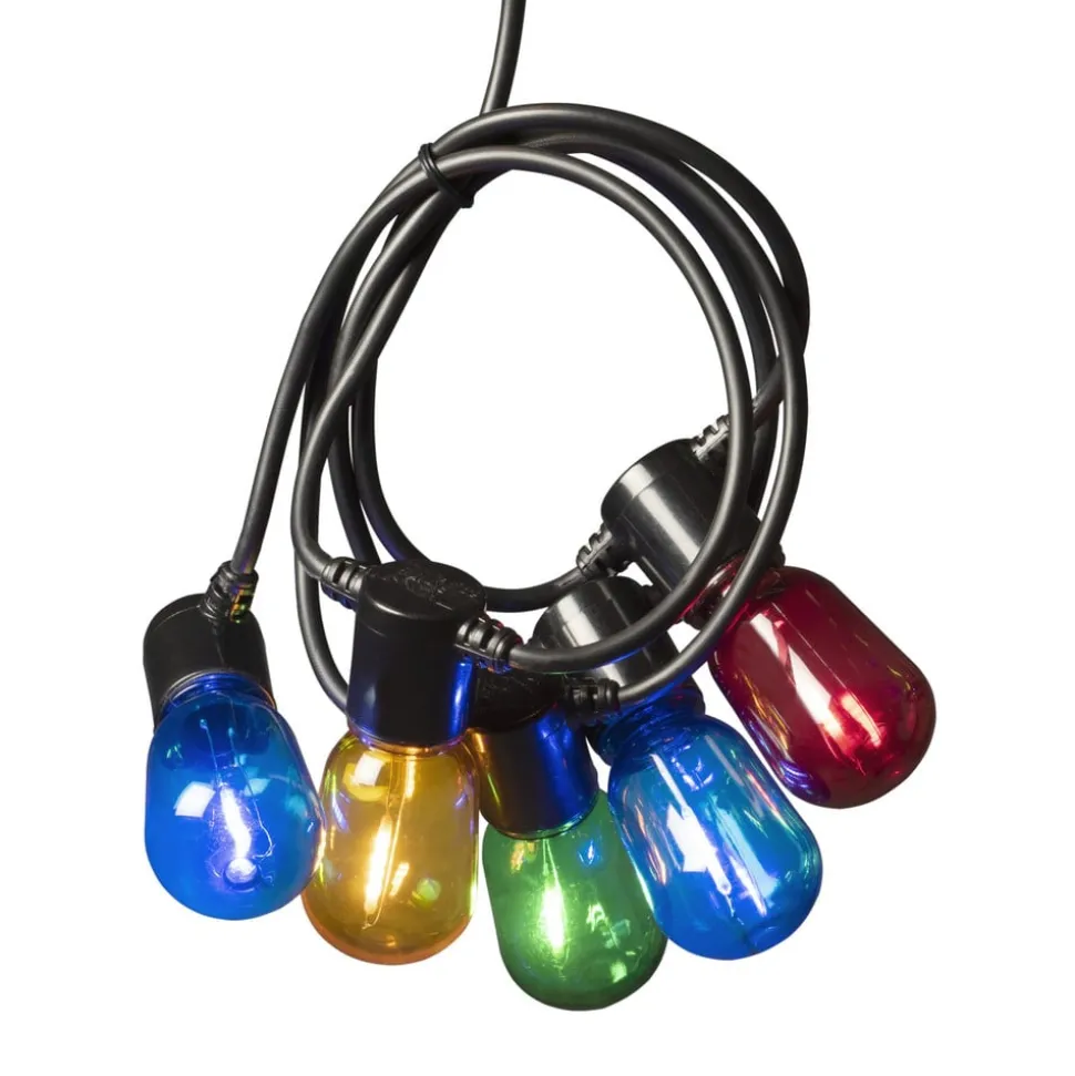Bier tuin lichtketting 20 LED druppels gekleurd