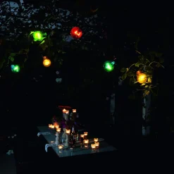 Biertuin lichtketting 10 kleurrijke LED lampen