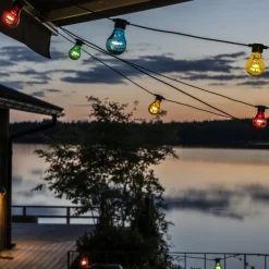 Biertuin lichtketting 10 kleurrijke LED lampen