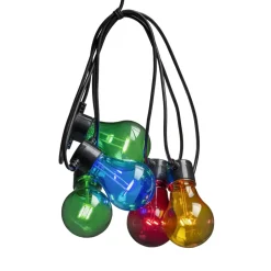 Biertuin lichtketting 20 kleurrijke LED lampen