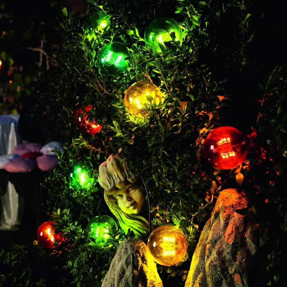 Biertuin lichtketting 20 kleurrijke LED lampen