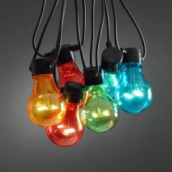 Biertuin lichtketting 20 kleurrijke LED lampen